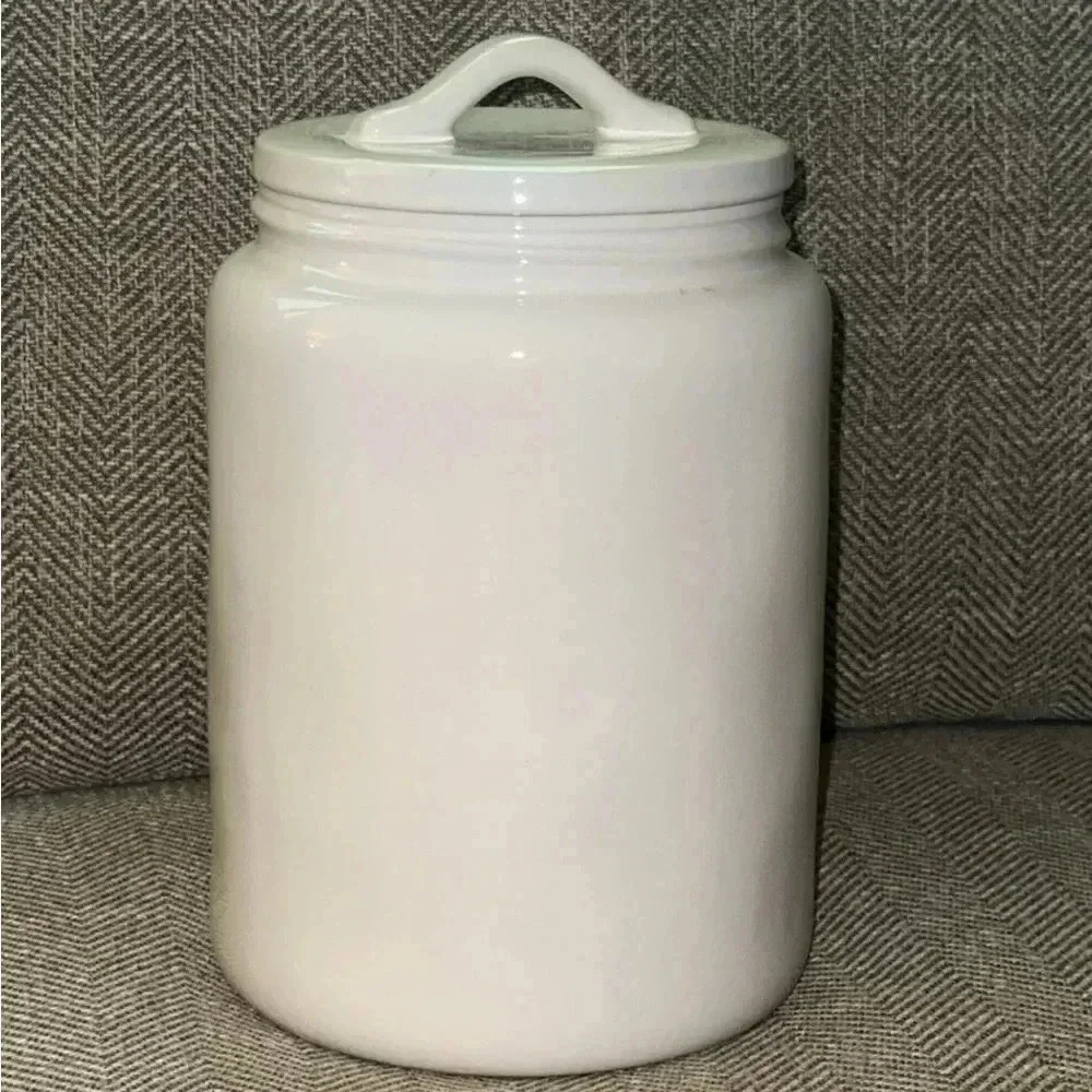 HTF Rae Dunn Magenta Artisan Collection BROWN SUGAR Canister (Lrg) Blk/Wht